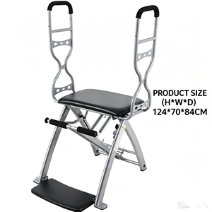 <span class=keywords><strong>Silla</strong></span> de <span class=keywords><strong>Pilates</strong></span> Portátil <span class=keywords><strong>Malibu</strong></span> con Asas, Estación de Ejercicio Plegable para Fortalecer el Core y Ejercitar Todo el Cuerpo - Product Image 2