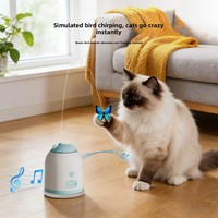 Jouet interactif pour chat Birma Smart Auto rechargeable avec plumes amusantes - Jouets pour animaux de compagnie - Écologique - Exercice et entraînement