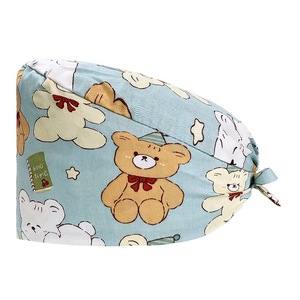 Accesorios médicos para instalaciones sanitarias, gorra de enfermera, sombrero de trabajo médico <span class=keywords><strong>con</strong></span> botón, exfoliante quirúrgico Unisex - Product Image 4