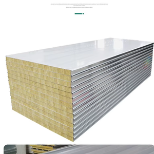 Murs insonorisés en acier industriel Pare-son routier pour ateliers Salles informatiques Panneaux sandwich extérieurs pour chambre froide - Product Image 1