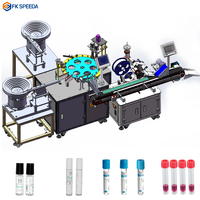 Mesin Pengisi Tabung Reagen Plastik Transparan Pompa Peristaltik Kepala Ganda FK-SPEEDA Jalur Produksi Tes Cepat