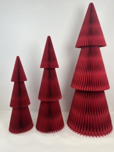 Nuevas Decoraciones Navideñas Personalizadas para Niños, Adornos de Papel Grueso Plegable Tipo Panal, Decoración Festiva para Fiestas, Santa Claus, Árbol de Navidad - Product Image 1
