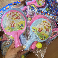 Venta al por mayor de raqueta de tenis de mesa de plástico educativo para niños para la interacción padre-hijo deportes al aire libre juegos competitivos