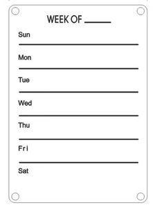 Calendrier mensuel magnétique en acrylique transparent personnalisé Raybin, grande forme, imperméable, pour réfrigérateur - Product Image 4
