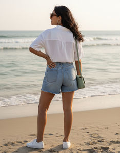 ชุดเดรสชายหาดผู้หญิงน้ำหนักเบาสวมใส่สบายสไตล์ลำลองเนื้อผ้าพลิ้วไหวสำหรับใช้ในช่วงฤดูร้อนทุกวัน - Product Image 2