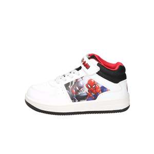 Scarpe da Ginnastica Marvel Spider-Man per Bambini Bianche e Nere Taglia 1-6 Scarpe Sportive per Ragazzi - Product Image 1