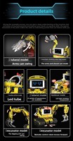 Juguete de Bloques de Construcción de Robots, Programable, Eléctrico, STEM, Modelo Educativo de Ciencia, Ladrillos de Plástico para Ensamblar, Unisex para Niños