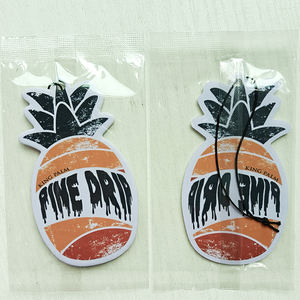 현대 인기 있는 디자인 자연 증발 오래 지속되는 향기 카우보이 모자 모양의 고객 로고 매달려 종이 자동차 공기 청정기 - Product Image 2