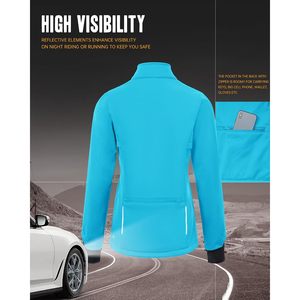 Veste polaire imperméable pour femme, 33 000 pieds, coupe-vent, légère, réfléchissante, pour cyclisme, course à pied, hiver, sport - Product Image 6
