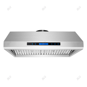 Chứng nhận ETL nghề tùy chỉnh hợp lý điện thép không gỉ tiếng ồn thấp nhà bếp màu đen pha lê màn hình cảm ứng phạm vi mũ trùm - Product Image 1