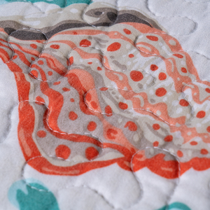 All-Season 3pcs Fashion Home Floral Printed Ultrasonic Quilted Bed <strong>Comforters</strong> Reversible Bed Spread Bed Quilt Stock NanTong - Product Image 6