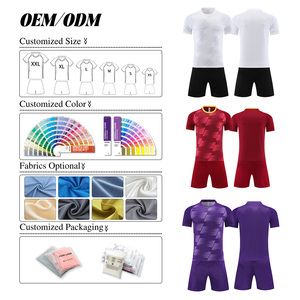 طقم زي كرة قدم مخصص للرجال والنساء والبالغين والأطفال مع طباعة الاسم والرقم قابل للتنفس للتدريب والمباريات - Product Image 4