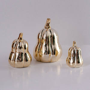 Artigianato in ceramica placcatura in porcellana bianca oro frutta verdura regali ornamenti per decorazioni natalizie per la camera da letto del ministero degli interni - Product Image 4