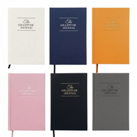 Agenda mensuel et hebdomadaire le plus vendu, carnet personnalisé imprimé en lin avec couverture rigide, papier offset, impression de livre de gratitude