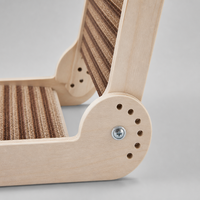 Griffoir pour chat en liège réglable en hauteur, 330x320x610mm, avec cadre en bois, pour chats d'intérieur