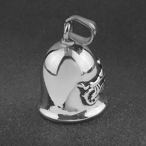 Collar Unisex de Acero Inoxidable con Colgante de Campana y Nefertiti, Estilo Hip Hop, Amuleto de Faraón Egipcio, Chapado en Titanio, Campana para Fiesta - Product Image 5