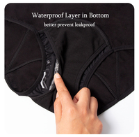 Culottes Menstruelles Anti-Fuites 4 Couches pour Hommes, Sous-Vêtements d'Incontinence pour Femmes, 50 ml