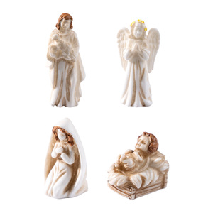 Miniature Nativity Ornaments Hand-painted <strong>Resin</strong> <strong>Figurines</strong> for Desktop and Micro Landscape Decor Religious Gift - Product Image 5