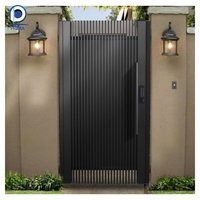 Puerta Plegable de Suspensión Abierta para Patio, Venta al por Mayor de Fábrica Prima, Nuevo Modelo, Conjunto de Puerta para Patio, Valla de Entrada para Patio, Aluminio