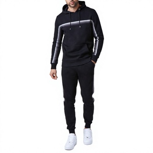 Top Trending Winter Men Tracksuit Set Premium Cotton <b>Hoodie</b> & Jogger Sweat Suit Custom Logo OEM ODM Breathable <b>Lightweight</b> Hood - Product Image 1