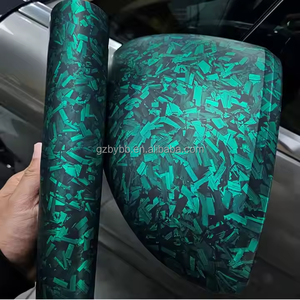 Autocollant en fibre de <span class=keywords><strong>carbone</strong></span> forgé pour animaux de compagnie brillant/mat floral vert <span class=keywords><strong>carbone</strong></span> pour voiture aile arrière rétroviseur <span class=keywords><strong>capot</strong></span> toit couleur changeante <span class=keywords><strong>Film</strong></span> - Product Image 4