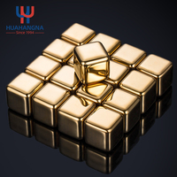 Cubes de glace réutilisables en acier inoxydable 304 personnalisés, ensemble de pierres à whisky avec pinces, accessoires pour boissons