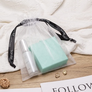 Bolsas de regalo para joyería, cinta de organza, venta al por mayor, grandes joyas de lujo personalizadas, bolsa de organza, bolsa con cordón y logotipo - Product Image 2