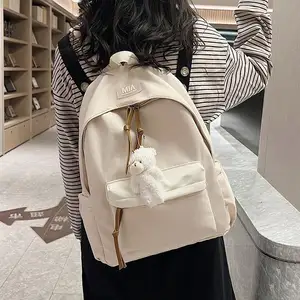 Borsa da scuola per studenti arancione classico zaino Casual zaino zaino da donna