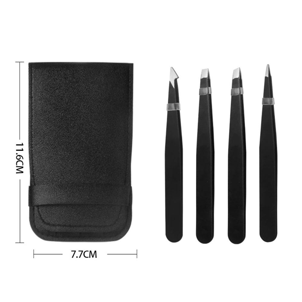 ชุด 4 ชิ้น สีดำ (เคสหนัง)