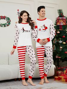 뜨거운 판매 두 조각 가족 크리스마스 홈 세트 사랑스러운 가족 매칭 X-mas 잠옷 옷 - Product Image 6