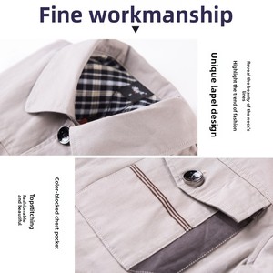 Tenues <span class=keywords><strong>de</strong></span> <span class=keywords><strong>travail</strong></span> pour hommes à col mandarin printemps/automne pour usine et atelier <span class=keywords><strong>de</strong></span> réparation automobile ; Vêtements <span class=keywords><strong>de</strong></span> protection professionnelle unis sur mesure - Product Image 2