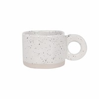 Mug en céramique artistique à succès, 10 oz, encre unique, mug en céramique irrégulier moucheté, tasse à café peinte à la main avec des taches