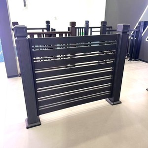 Hiện Đại Biệt Thự Xây Dựng Ngoài Trời Kim Loại Trang Trí Nhôm Riêng Tư Ngang Slat Hàng Rào Vườn Hàng Rào - Product Image 1