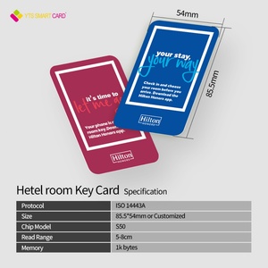 บัตรคีย์การ์ดโรงแรม PVC สีขาวคุณภาพสูงแบบกำหนดเอง 13.56Mhz สำหรับระบบควบคุมการเข้าออกโรงแรม - Product Image 3