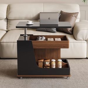 Hiện đại cao cấp pháp di động sofa giỏ hàng nâng bền rắn gỗ Nhà Bàn cà phê đa chức năng cho căn hộ nhỏ - Product Image 1
