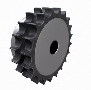 Piñón de Cadena de Rodillos de Acero C45 Doble Fila Estándar Europeo ISO MIGHTY, Diámetro Interior de 10 mm, 20 Dientes, Paso de 6 mm - Product Image 6