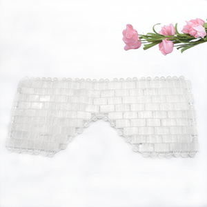 Pure Jade Stone Face Eye Mask Gemstone Eyemask Cover Masajeador facial Head Spa Proveedor-Rose Quartz Crystal Purple Amethyst Clear - Product Image 6