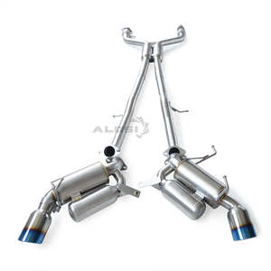 Tuyaux d'échappement sportifs de grand diamètre pour Nissan 370Z 3.7 2009-2018, système d'échappement SS304, silencieux modifié, ondes sonores de <span class=keywords><strong>voiture</strong></span> modifiées - Product Image 3