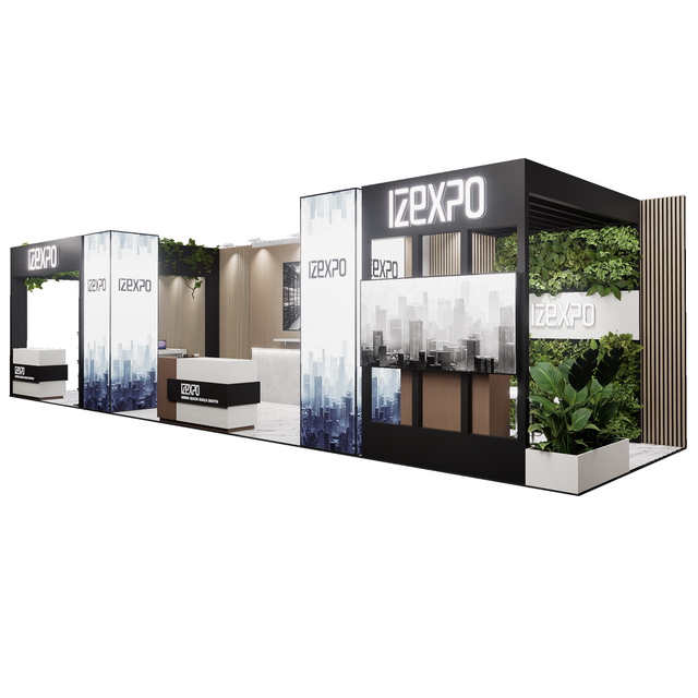 Fast Customization Trade Show Booth Modular Design Suit for Different Booth Space Exhibition Booth Manufacturer