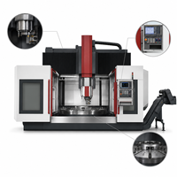 Centre de tournage vertical CNC fermé de qualité supérieure avec mandrin rotatif, buse de refroidissement et garniture en cuivre – Tour CNC vertical