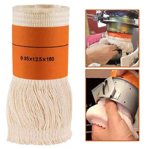 1 jeu de mèches orange et blanc crème 9,5 x 18 cm pour poêle à pétrole pour usage intérieur, mèches pour chauffage au pétrole - Product Image 2