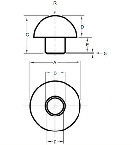 Cao Su Bumerp Dừng Pad Grommet Bumper Lõm Bumpers Stem Bumpers Chống Rung Gắn - Product Image 3