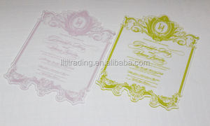 <span class=keywords><strong>Invitation</strong></span> acrylique claire de <span class=keywords><strong>mariage</strong></span> acrylique de <span class=keywords><strong>plexiglas</strong></span> de forme différente faite sur commande - Product Image 5