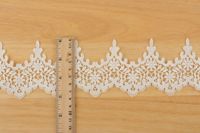 Dentelle guipure blanche RYL à bordure simple, broderie en polyester pour robe de mariée, vêtements Lolita, artisanat