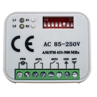 Récepteur de télécommande pour ouvre-porte, module relais double canal 2CH AC 85-250V, 433-900mhz, code fixe, code roulant, commande