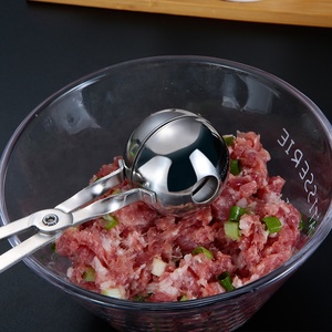 สแตนเลส Meatball Maker DIY Meatball ช้อน/ตัก/ถ้วย/แหนบปลาลูกบอล Meatball คลิป - Product Image 4