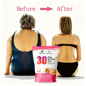 30 दिनों का वजन कम करना तेज प्राकृतिक हर्बल चाय डिटॉक्स स्लिमिंग चाय बैग फ्लैट पेट पीच स्वाद चाय - Product Image 2