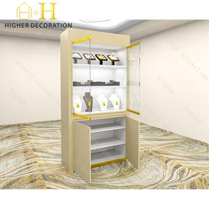 Vetrina di gioielli di marca personalizzata vetrina per gioielli in vetro facile da pulire vetrina vetrina per gioielli in legno per la vendita - Product Image 5