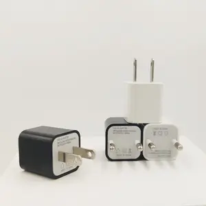 Pengisi daya ponsel Universal, 5v 1a mikro perjalanan 5w pengisian blok kubus pengisi daya Usb dinding