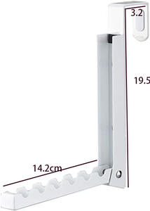 Pour <span class=keywords><strong>Amazon</strong></span> blanc fer Art porte <span class=keywords><strong>cintre</strong></span> porte-manteau simple niveau <span class=keywords><strong>pliable</strong></span> métal crochet chambre caché manteau et Trench manteau crochet support - Product Image 2